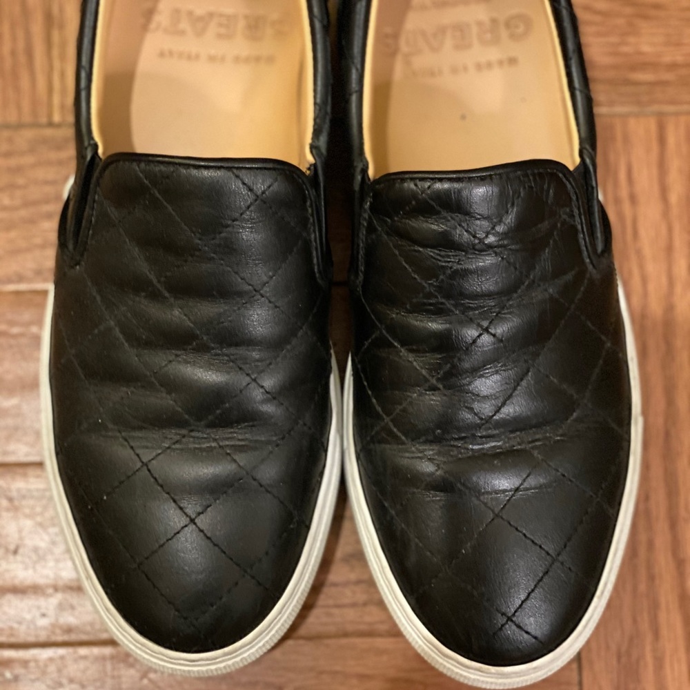 [SOLD] Greats Wooster Quilted Leather Womens Slide